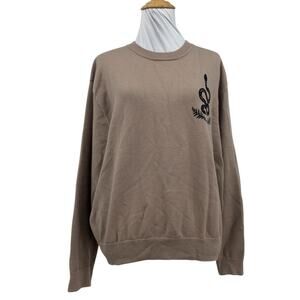 The Blank Lab Sweatshirt Womens S Small Biscuit Snake Graphic Crew Neck Pullover